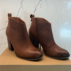 BP. Lance Leather Block Heel Bootie - Size 9
